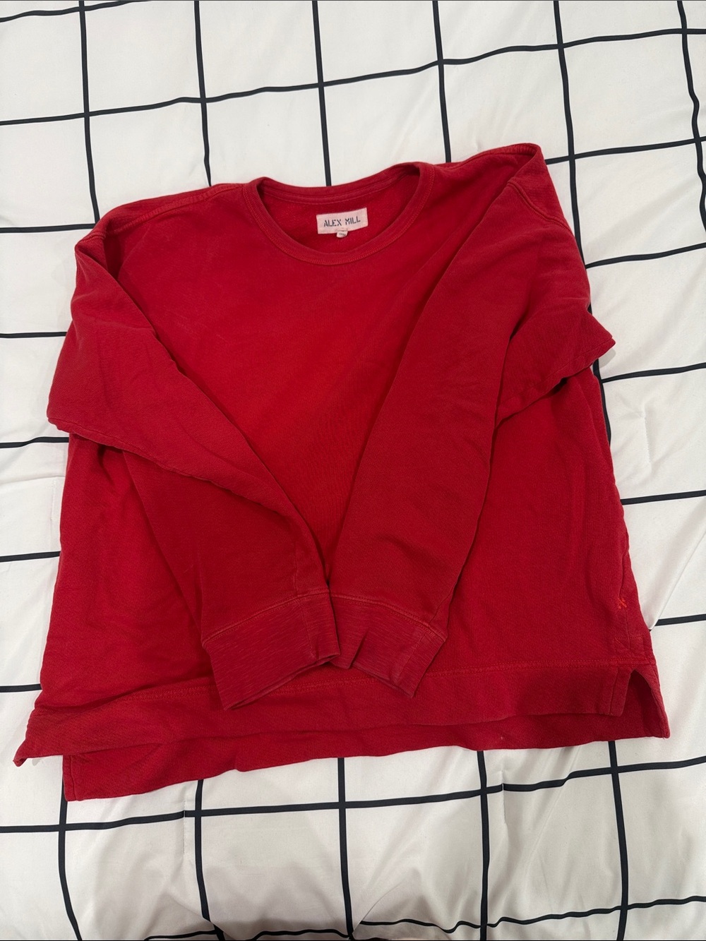 Alex Mill Bright Red Women's Crewneck Sweatshirt